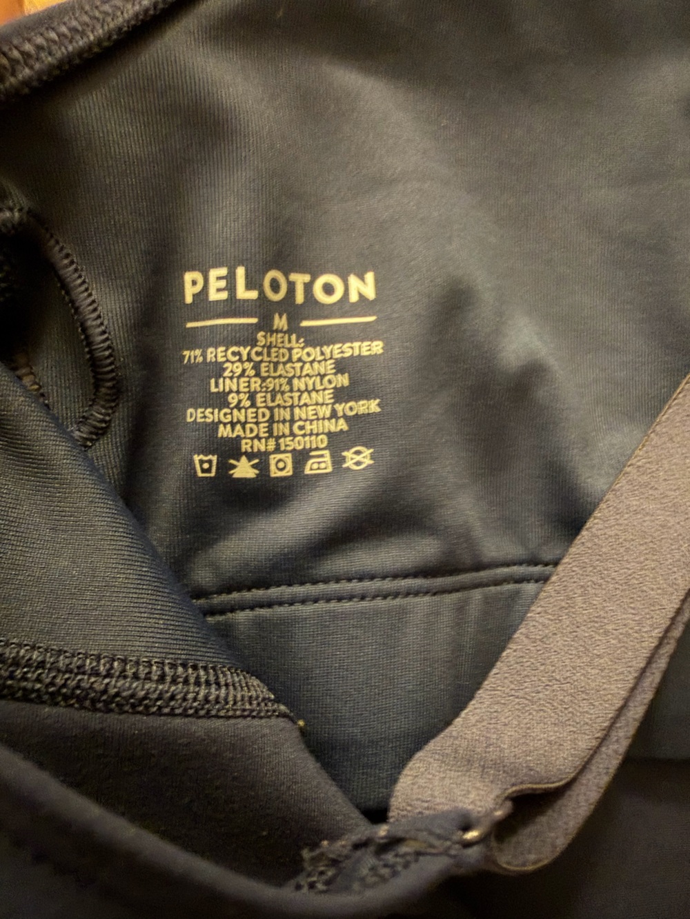 Peloton Navy Athletic Bodysuit  - Medium - Picture 6 of 6